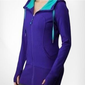 Lululemon Athletica Purple Hoodie with Teal Accents